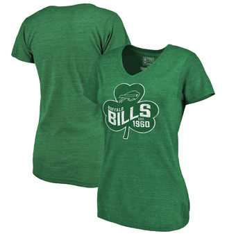 Women's Buffalo Bills Pro Line by Fanatics Branded St. Patrick's Day Paddy's Pride Tri Blend T-Shirt Green,We sell and wholesale Women's Buffalo Bills Pro Line by Fanatics Branded St. Patrick's Day Paddy's Pride Tri Blend T-Shirt Green on line form chian!